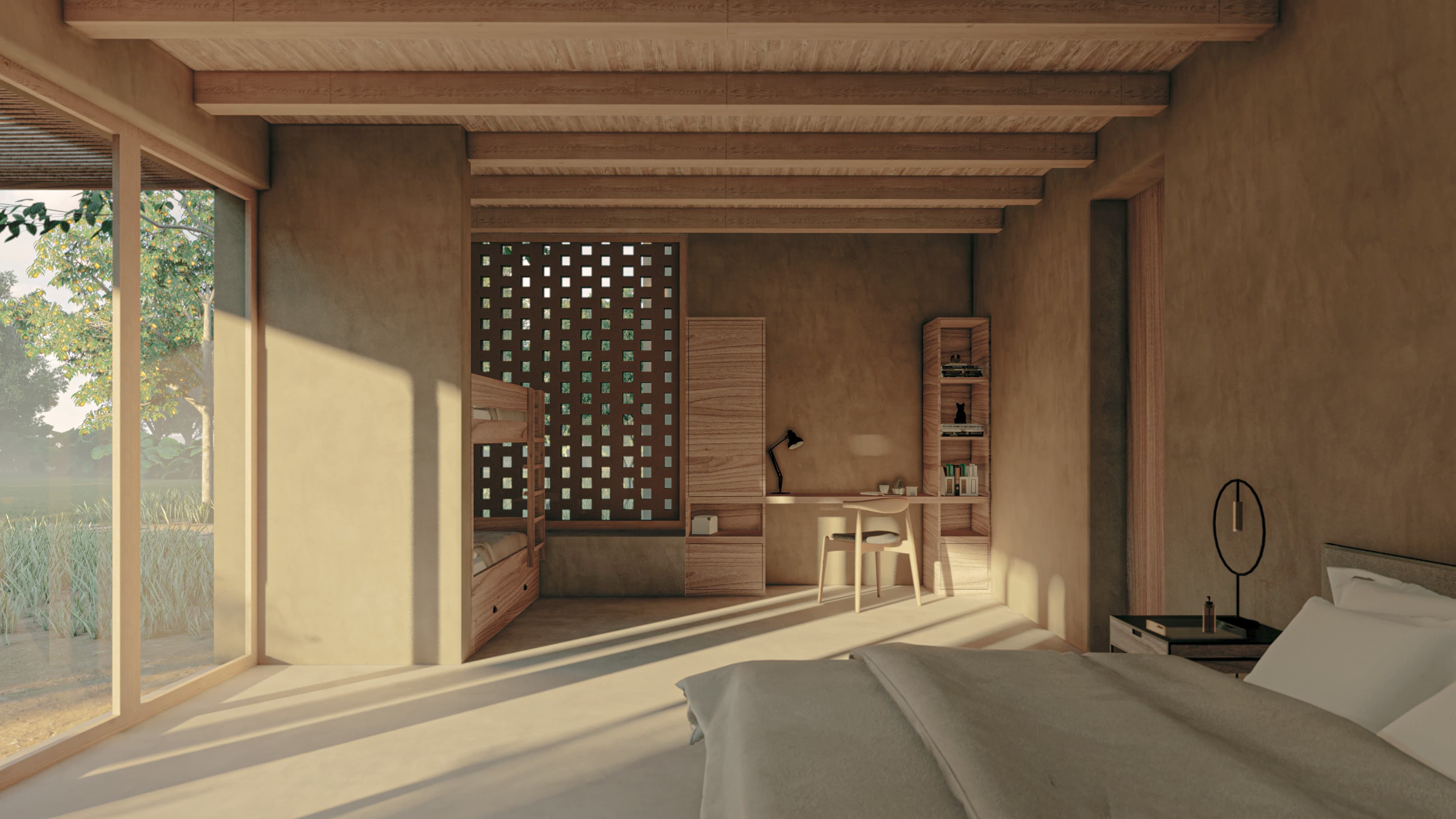 White Lodge — rammed earth architecture by Symbiotica