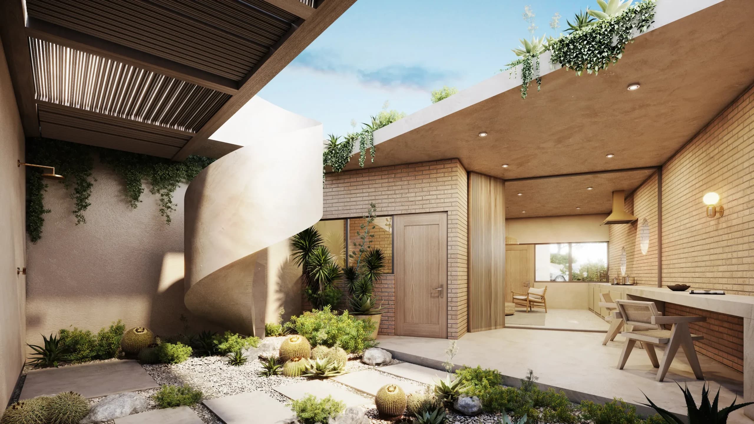 Punta Perfecta — courtyard house by Symbiotica in Baja California Sur